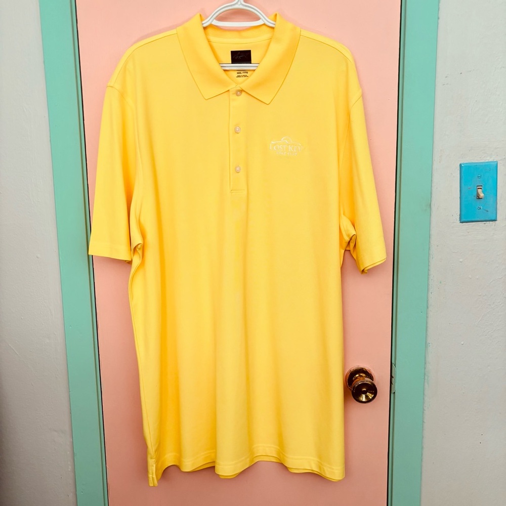 Greg Norman Collection Bright Yellow Polo Shirt